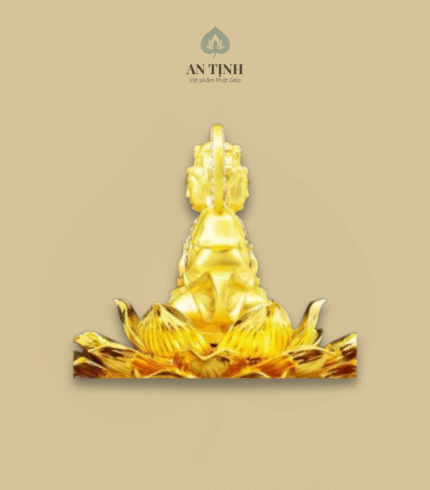 Tượng Phật Bà Quan Âm ngồi thiền hai mặt