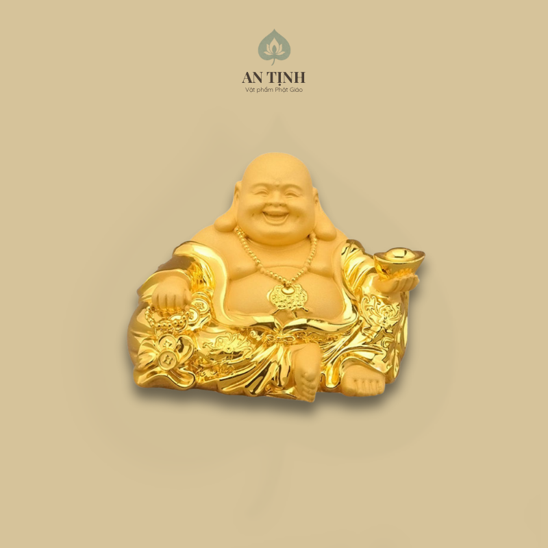 Tượng Phật Di Lặc mạ vàng