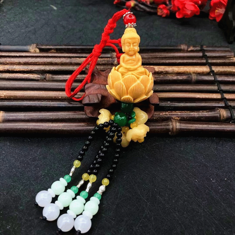 Dây khánh treo xe Oto tượng Phật