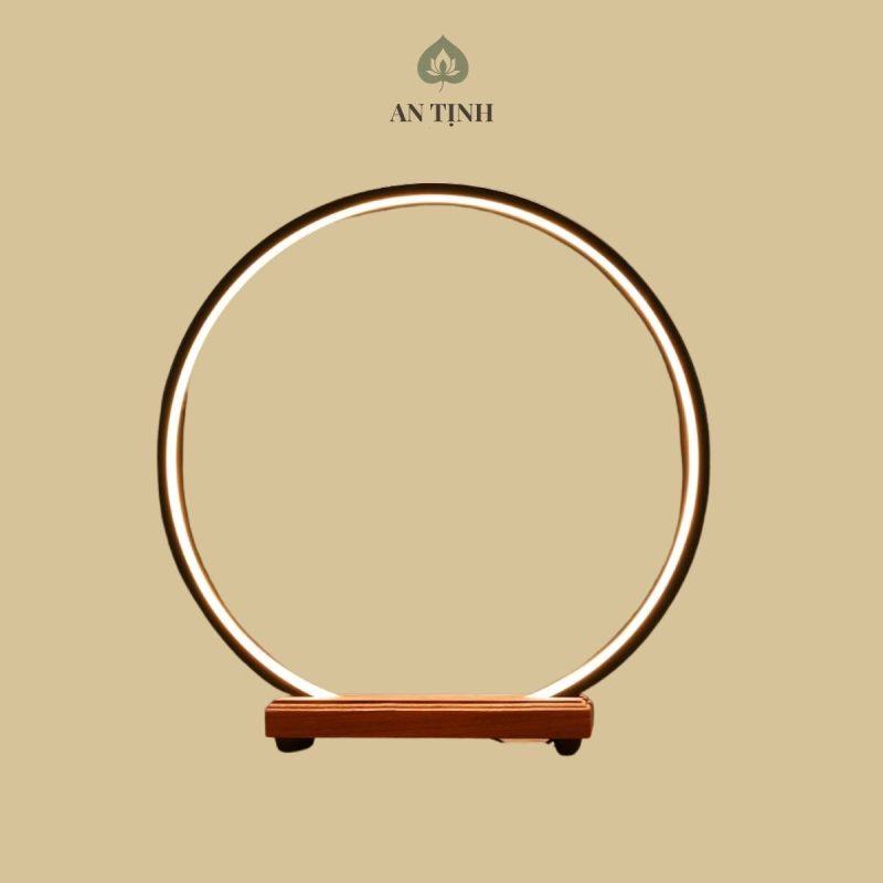 Kệ Đèn LED Tròn Hào Quang Để Tượng Phật