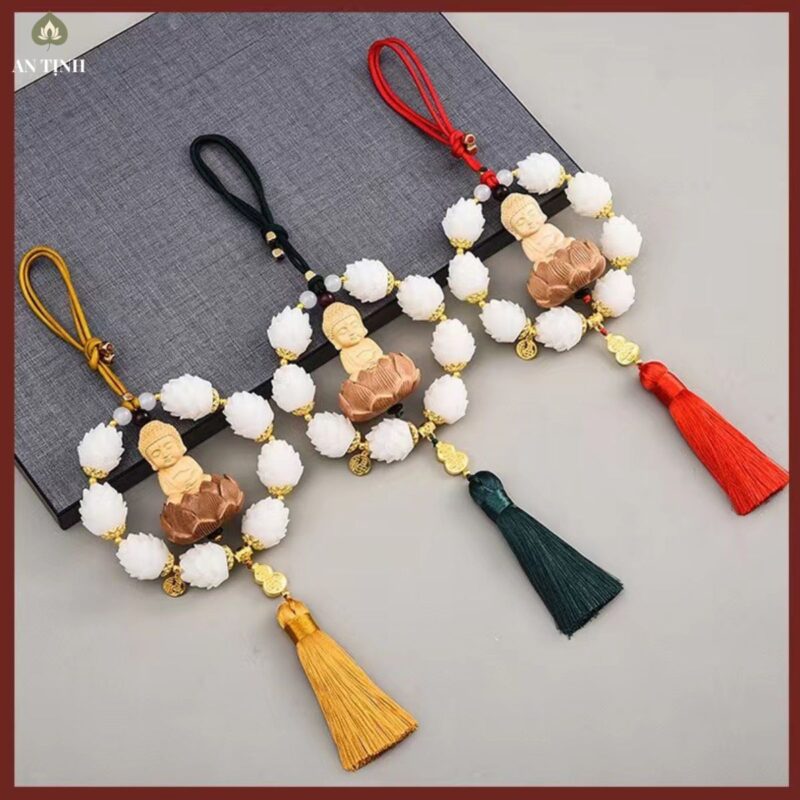 Khánh Treo Xe Ô Tô Phật Thích Ca 8 Bông Sen