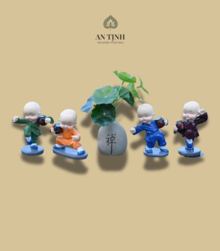 Bộ Bốn Chú Tiểu Túy Quyền Cùng Lá Sen