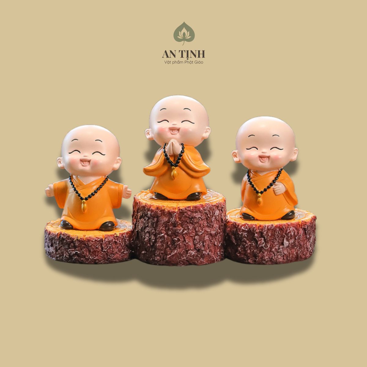 Bộ Tượng Ba Nhà Sư Vui Vẻ