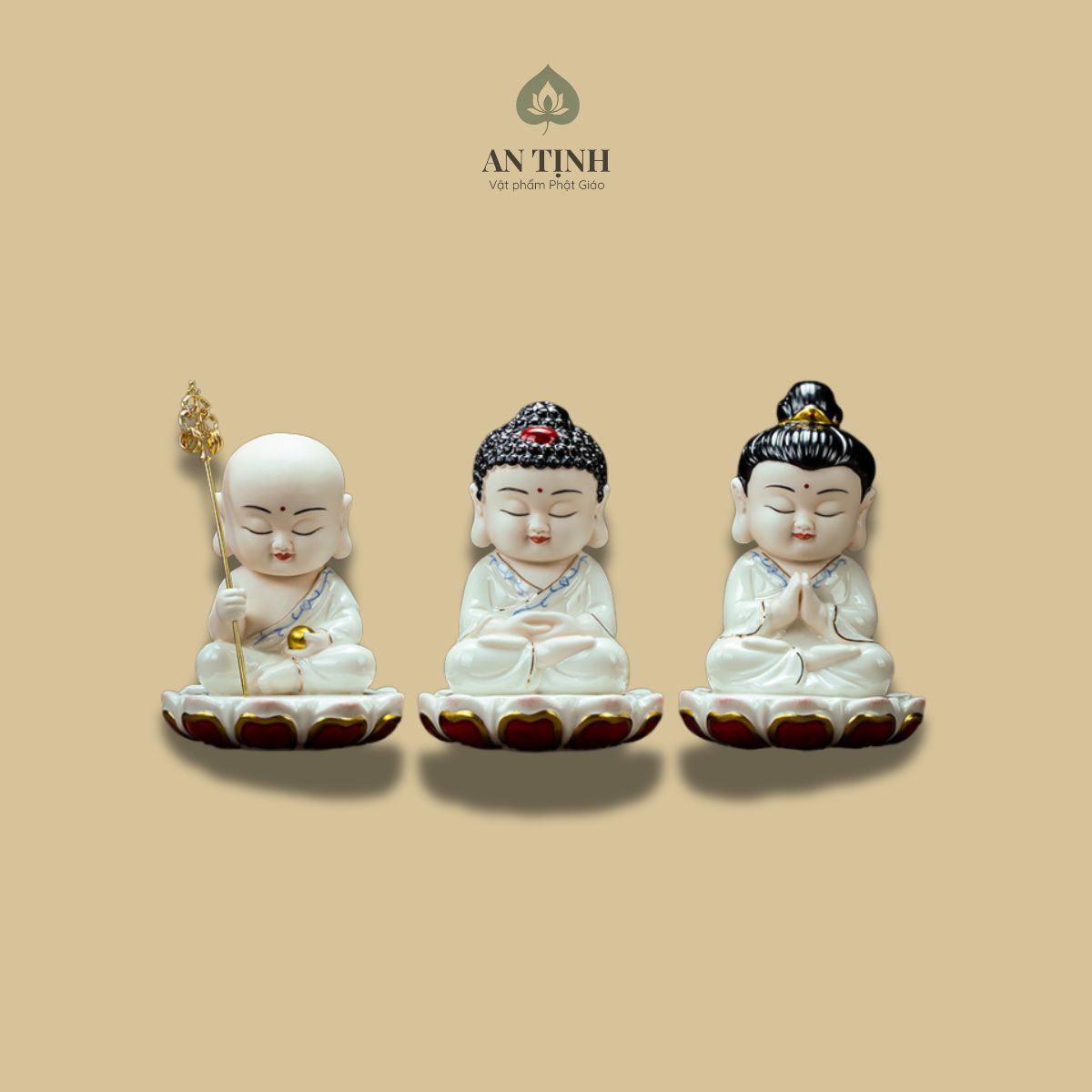 Bộ Tượng Tây Phương Tam Thánh Nhỏ