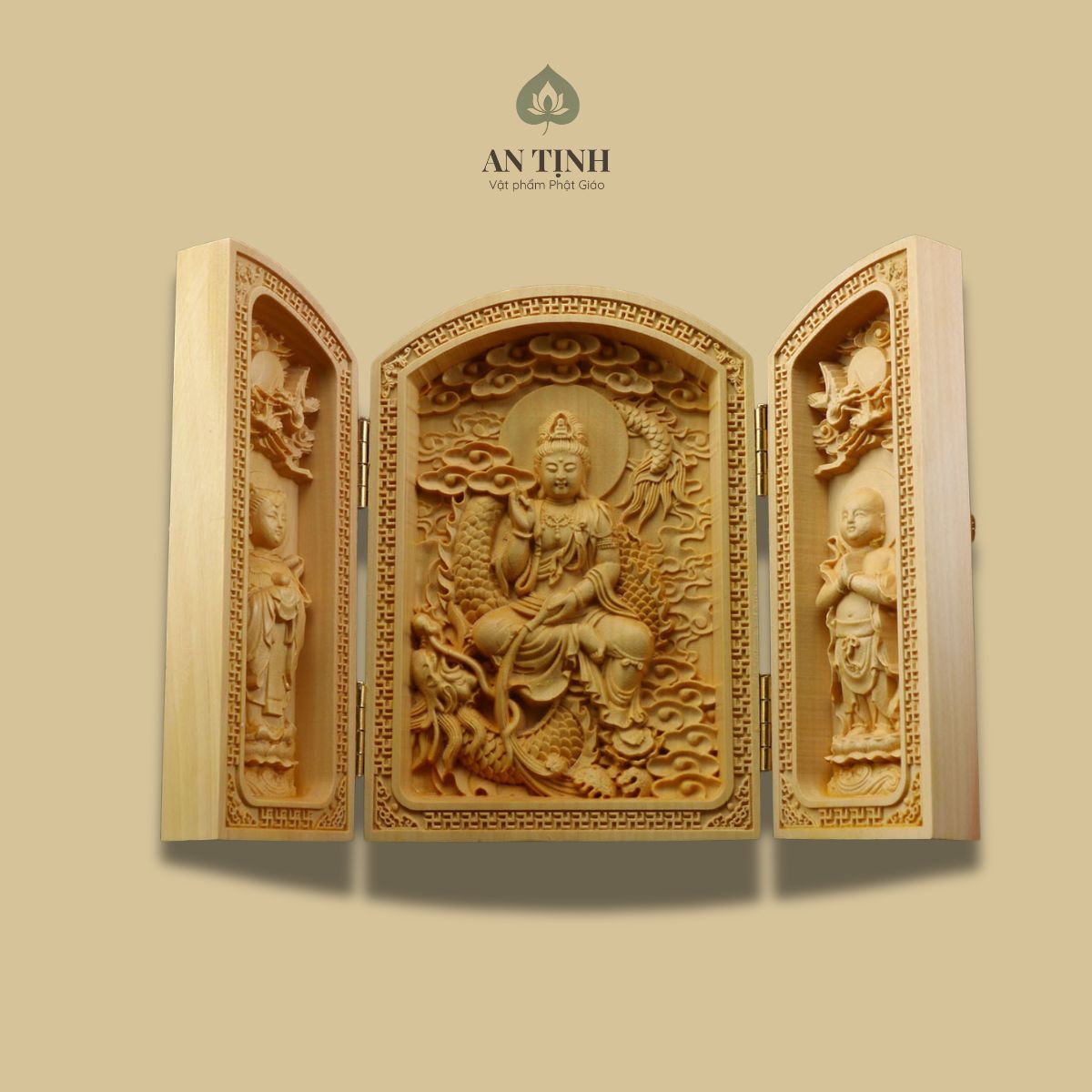 Hộp Gỗ Hoàng Dương Quan Âm