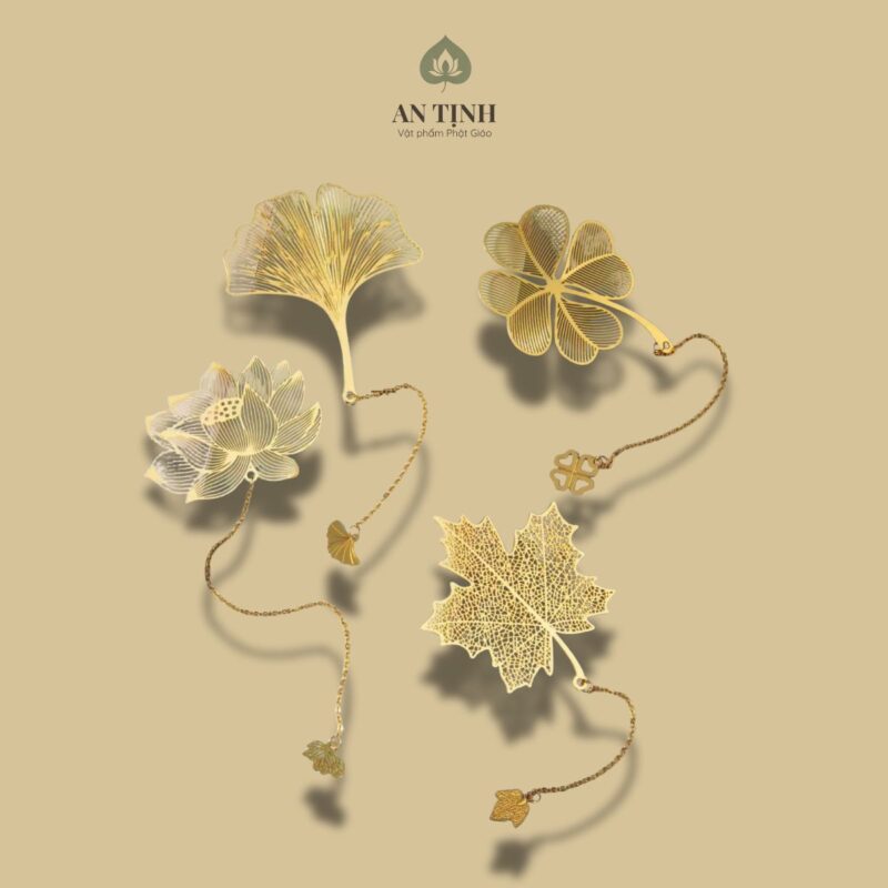 Kẹp Đánh Dấu Trang Hợp Kim Mạ Vàng