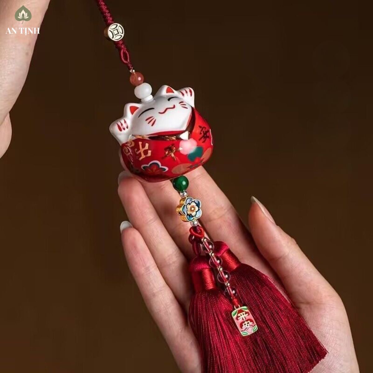 Khánh Treo Xe Mèo Thần Tài