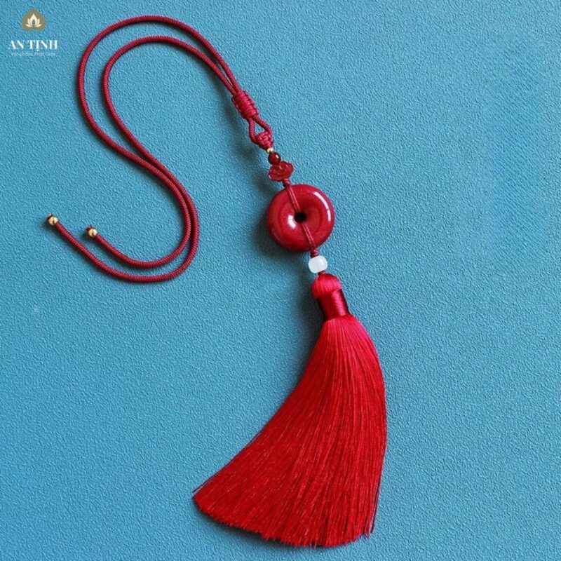 Khánh Treo Xe Ô Tô Đồng Tiền Ngọc Đỏ