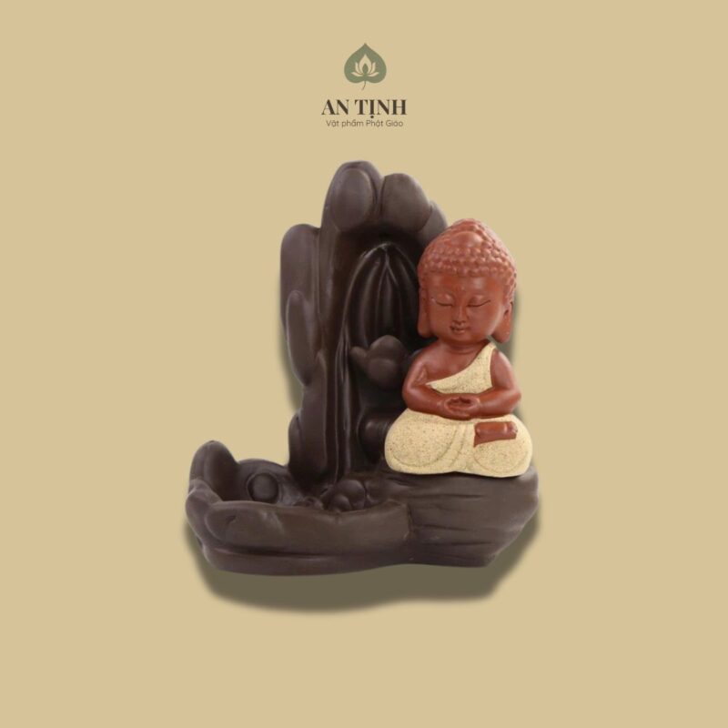 Lư Hương Đốt Trầm Non Bộ Phật Như Lai