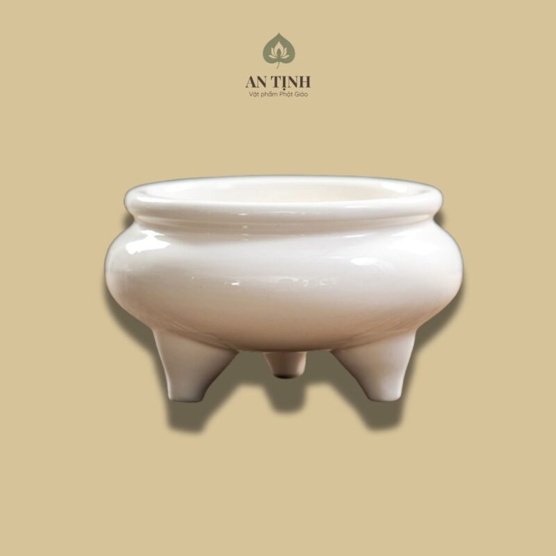 Lư Hương Thờ Sứ Trắng