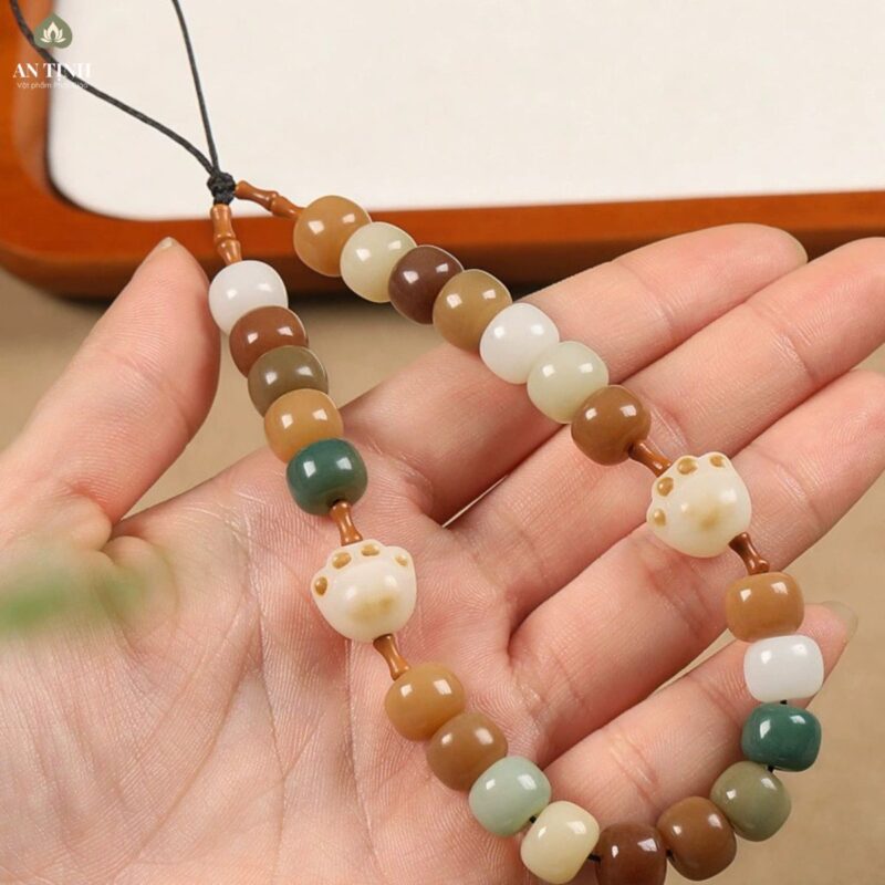 Móc Khóa Điện Thoại Vuốt Mèo Dây Bồ Đề