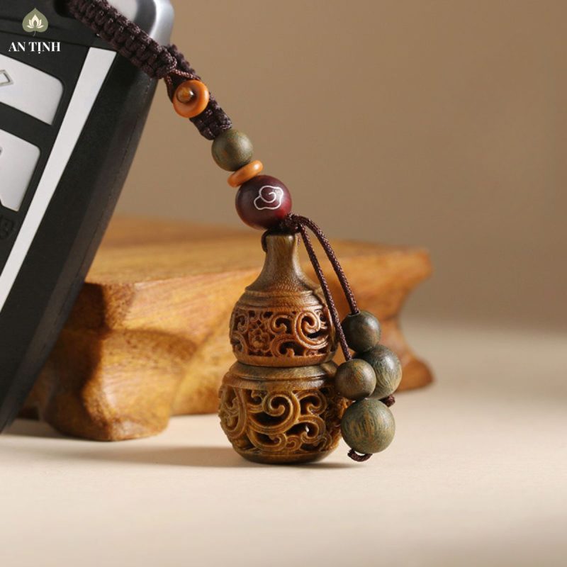 Móc Khóa Hồ Lô Bằng Gỗ Đàn Hương