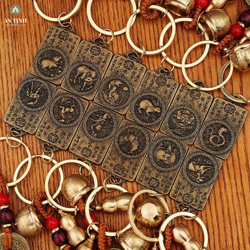 Móc Khóa Phong Thủy 12 Con Giáp