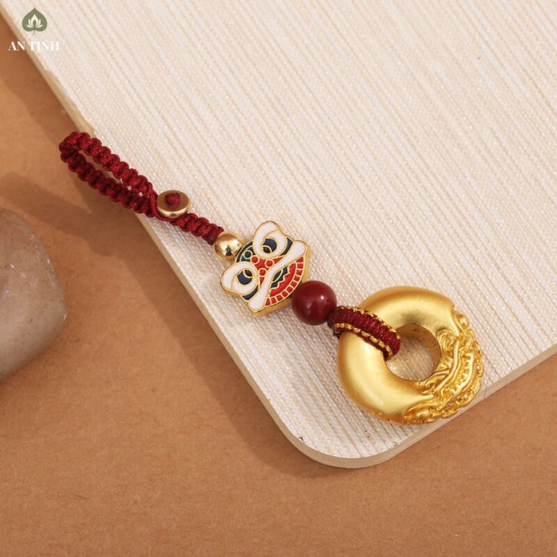 Móc Khóa Xe An Toàn Mặt Lân Sư Tử