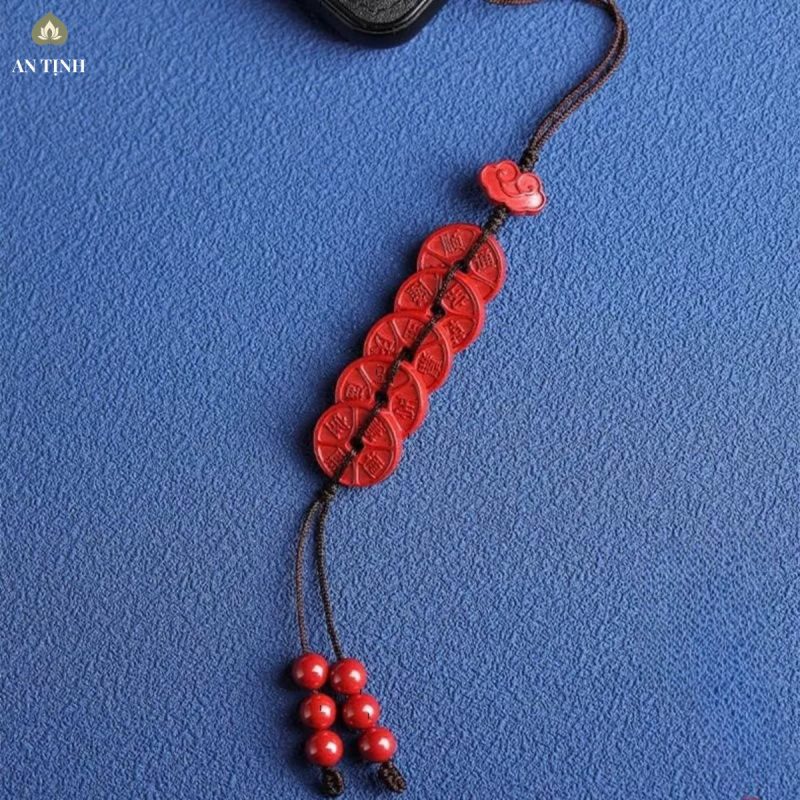 Móc khóa Chu Sa Năm Đồng Tiền