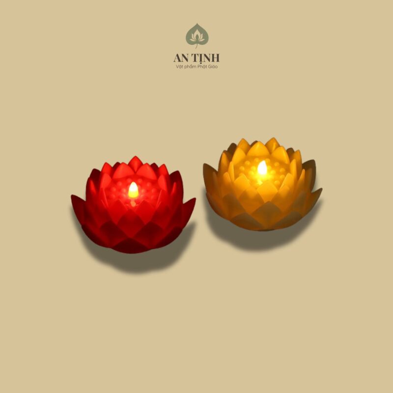 Nến Điện Tử Hoa Sen