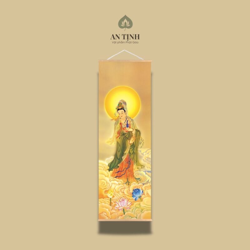 Tranh Treo Quan Thế Âm Bồ Tát 40x120cm