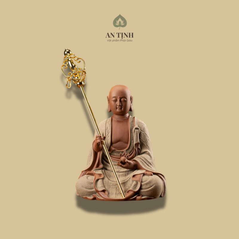 Tượng Địa Tạng Vương Ngồi 19cm