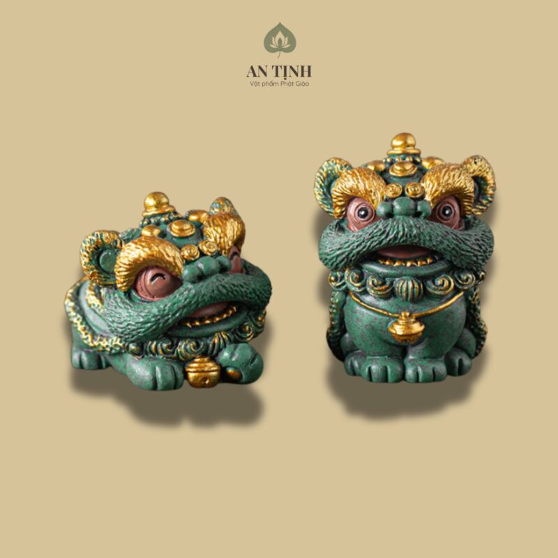 Tượng Song Nghê Phong Thủy Mini