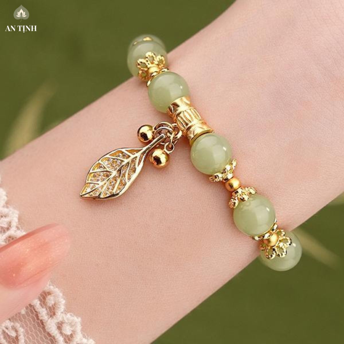Vòng Đeo Tay Hạt Ngọc Lá Bồ Đề (3) Vòng Đeo Tay Hạt Ngọc Lá Bồ Đề