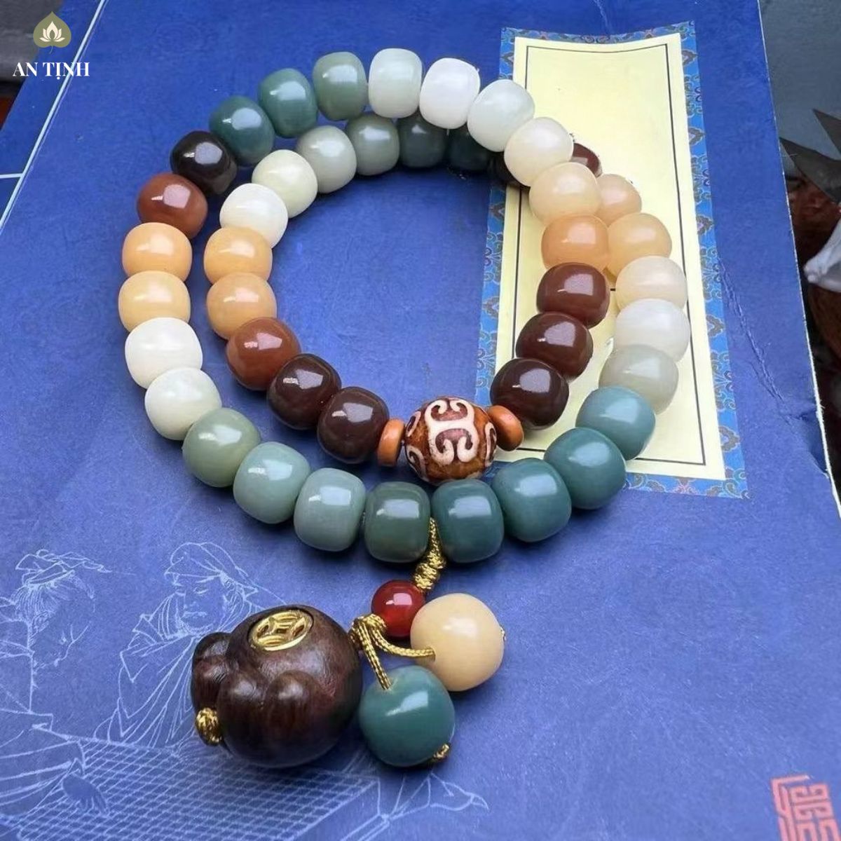 Vòng Tay Bồ Đề Ngũ Sắc Đôn Hoàng
