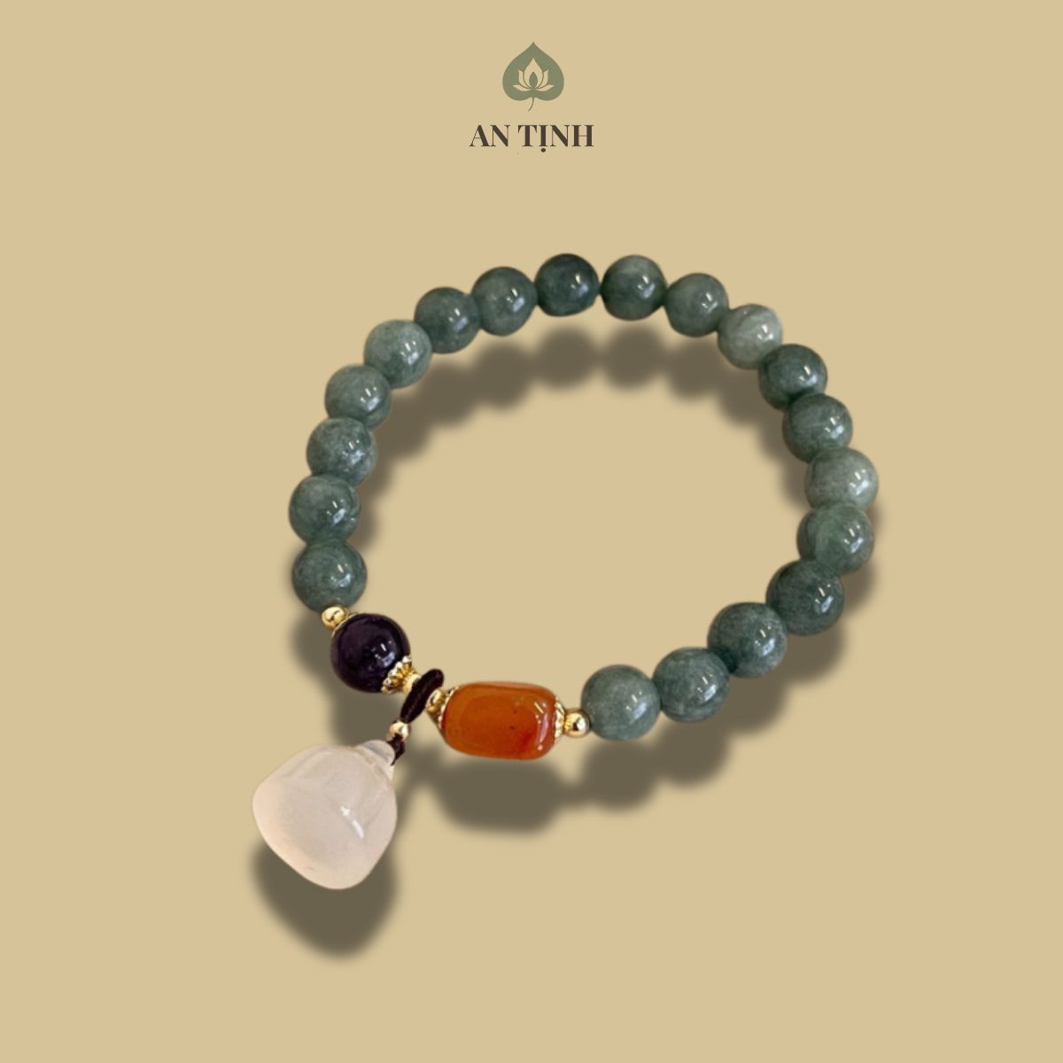 Vòng Tay Đính Hạt Ngọc Sen