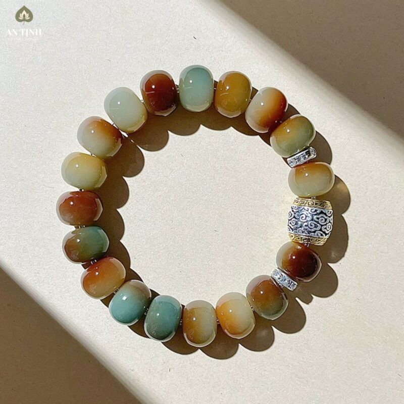 Vòng Tay Đơn Bồ Đề Ngũ Sắc Đôn Hoàng