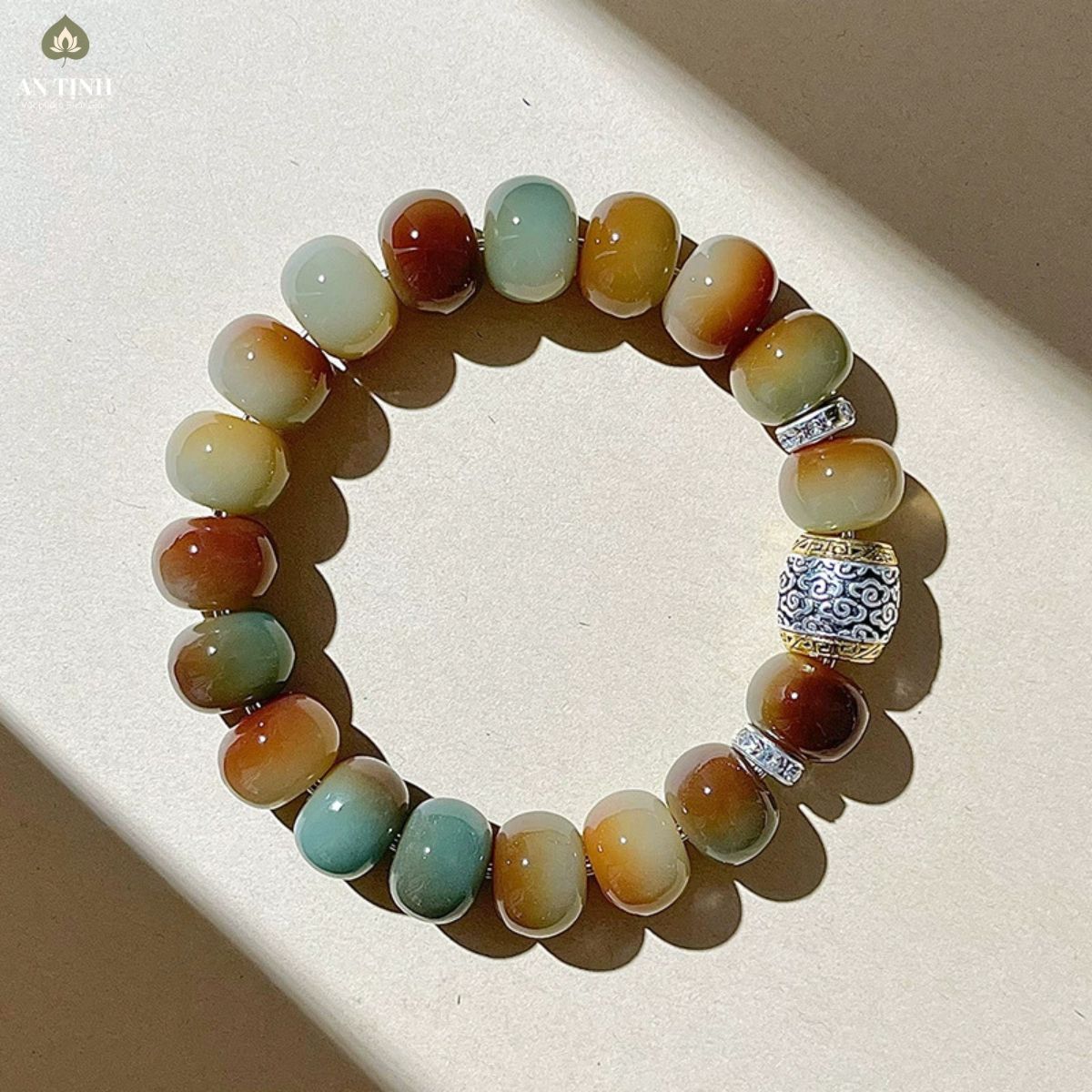 Vòng Tay Đơn Bồ Đề Ngũ Sắc Đôn Hoàng