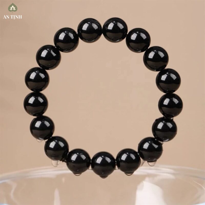vòng tay đá obsidian tự nhiên