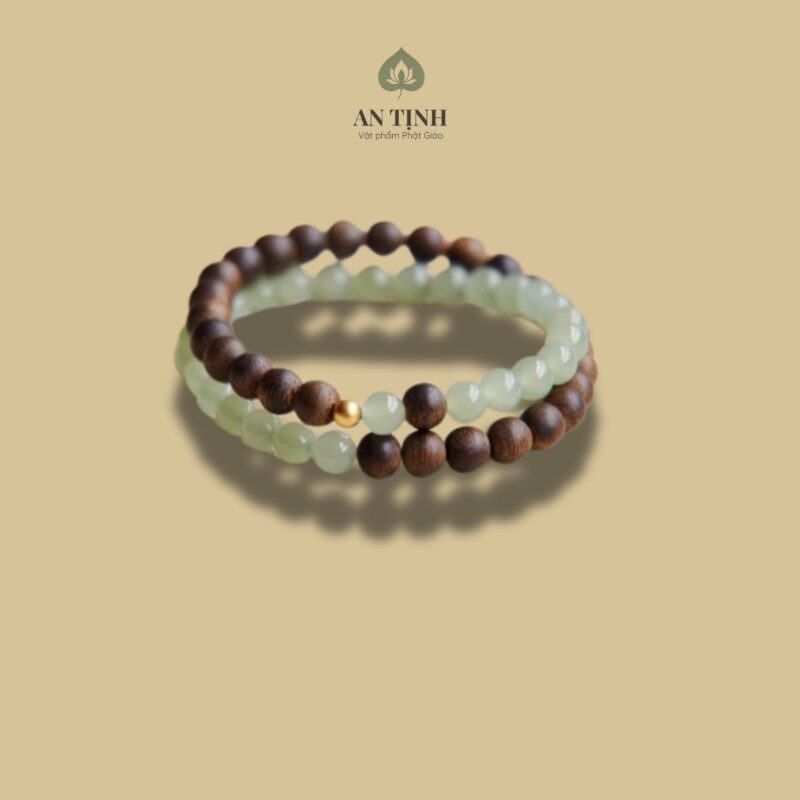 Vòng Tay Trầm Hương Mix Ngọc Bích