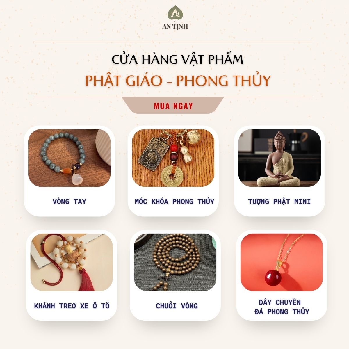 Cửa hàng vật phẩm Phật Giáo phong thủy An Tịnh