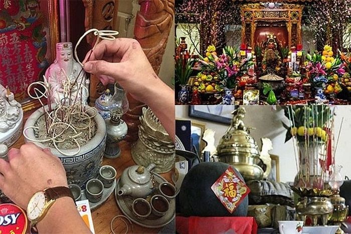 Khi lau dọn bàn thờ, những điều cần kiêng kỵ bao gồm không làm đổ vỡ đồ vật, không xê dịch bát hương, không dùng khăn bẩn, không lau bài vị tổ tiên trước thần Phật và không đổ hết tro bát hương, mà chỉ nên tỉa bớt chân nhang và giữ lại số lẻ.