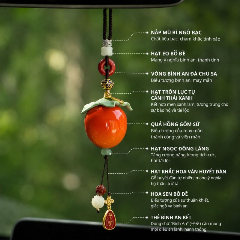 Khánh Treo Phong Thủy Quả Hồng