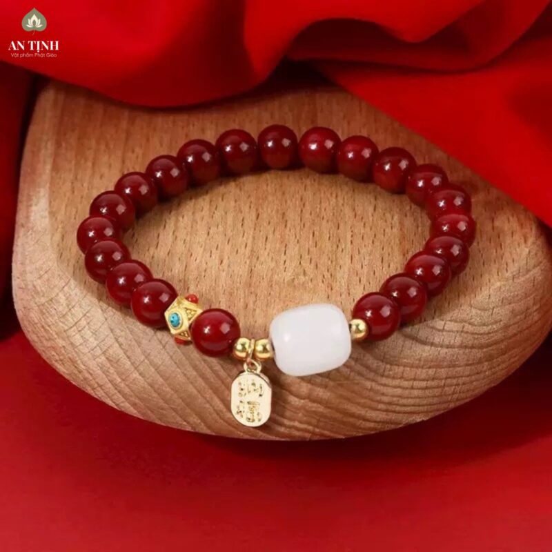Vòng Tay Chu Sa Kết Hạt Ngọc