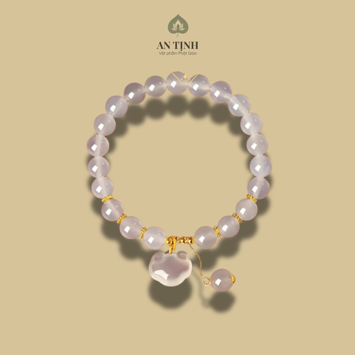 Vòng Tay Bạch Ngọc Charm Mây