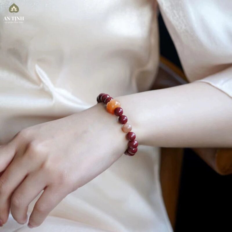 Vòng Tay Chu Sa Charm Hạt Bí Ngô