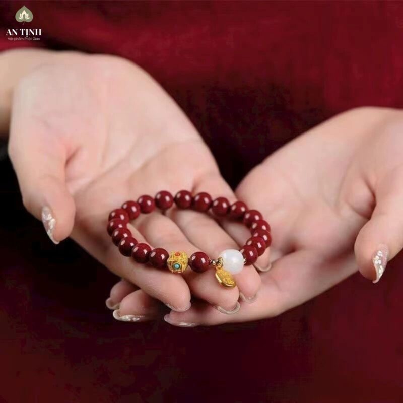 Vòng Tay Chu Sa Kết Hạt Ngọc