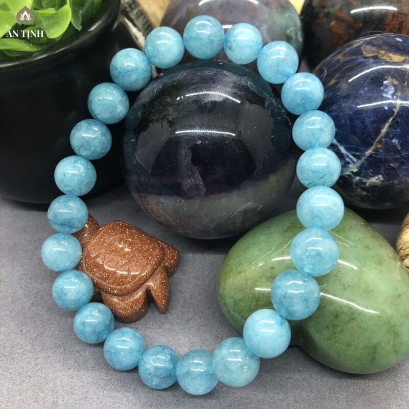 Vòng Tay Đá Aquamarine 10mm