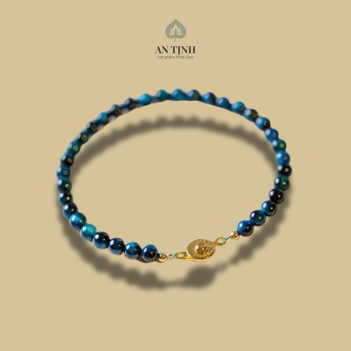 Vòng Tay Đá Mắt Hổ Xanh 4mm