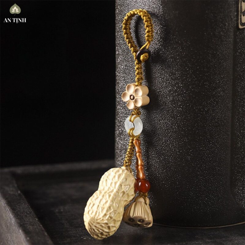 Móc Treo Gỗ Hoa Sen Lạc Phúc