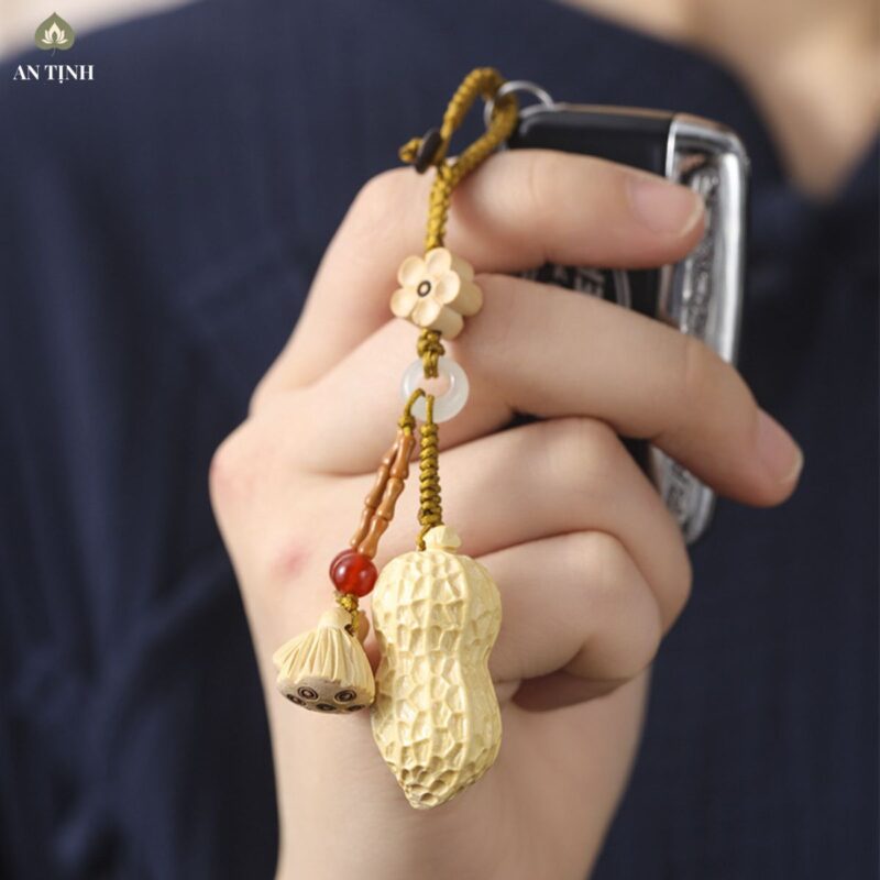 Móc Treo Gỗ Hoa Sen Lạc Phúc