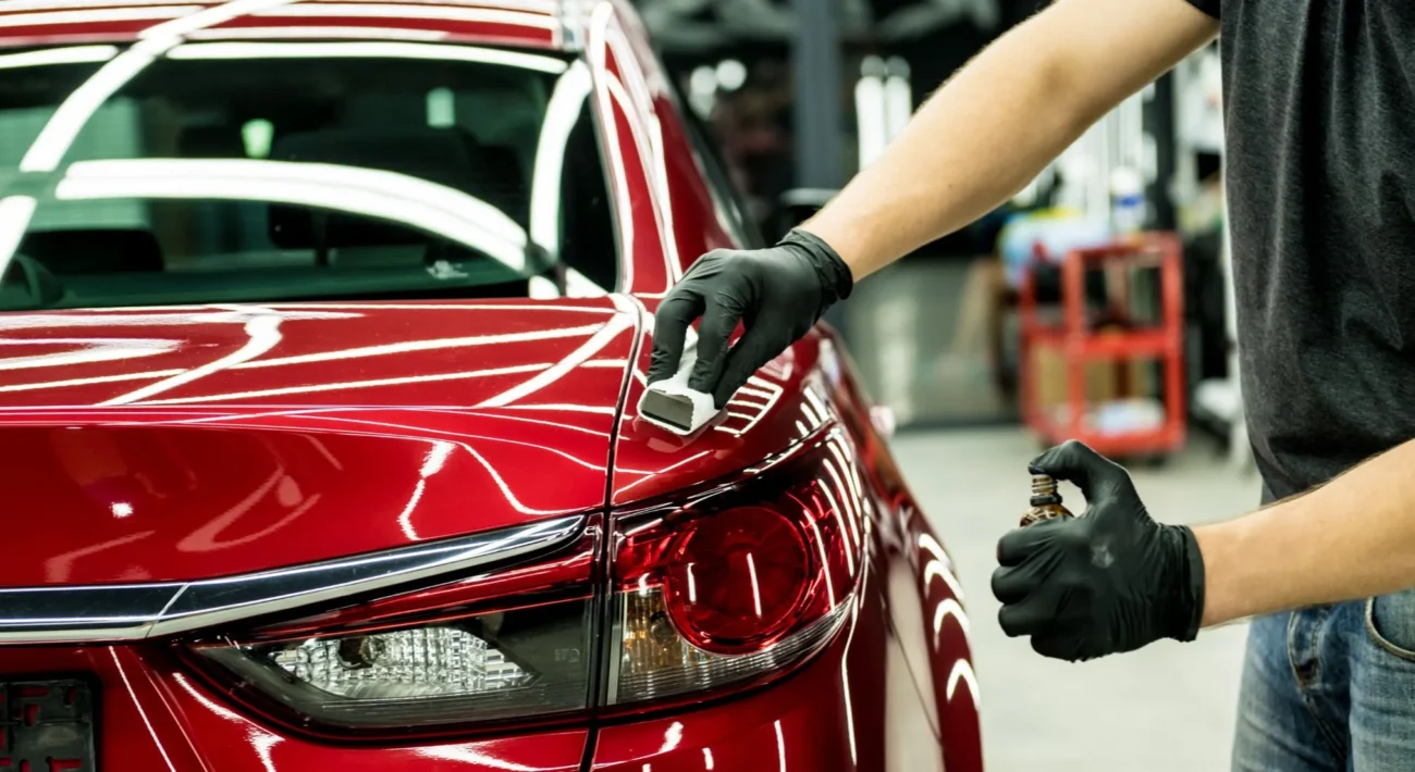 Tặng gói dịch vụ phủ Ceramic hoặc phủ Nano là một món quà thiết thực và cần thiết đối với chủ xe mới