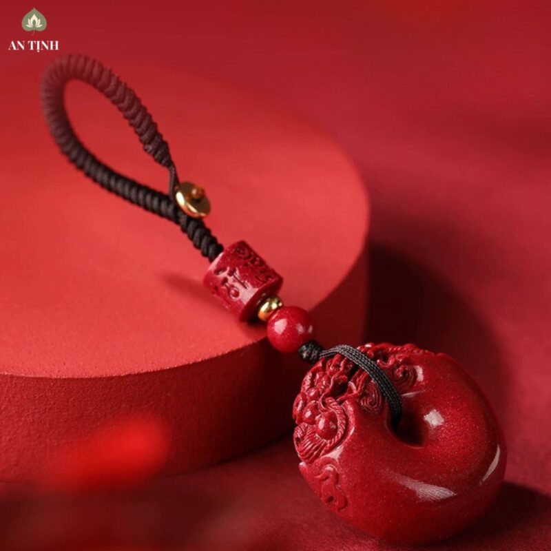 Móc Chìa Khóa Chu Sa Bình An