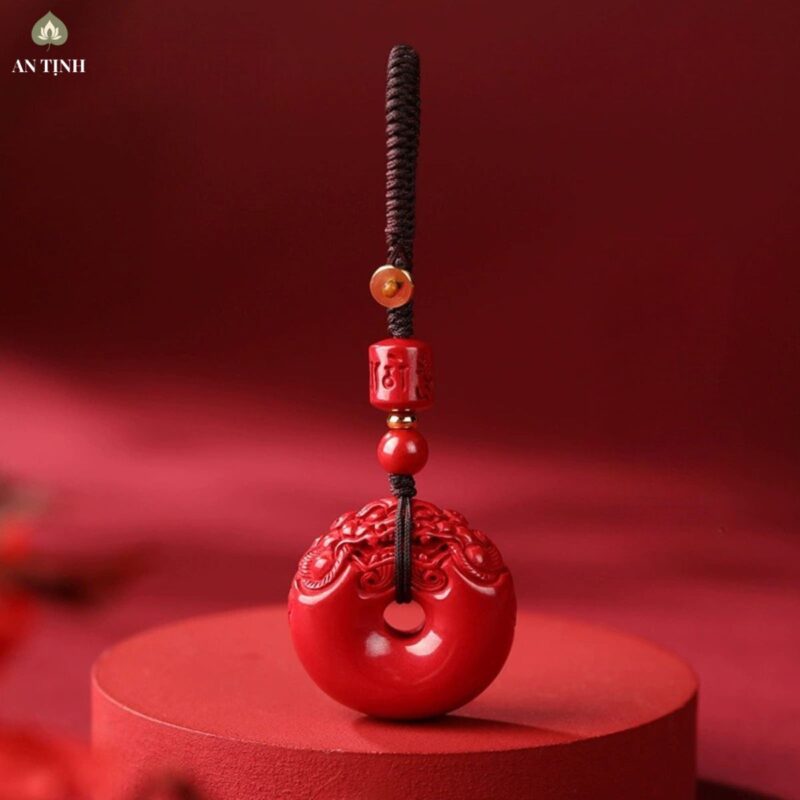 Móc Chìa Khóa Chu Sa Bình An