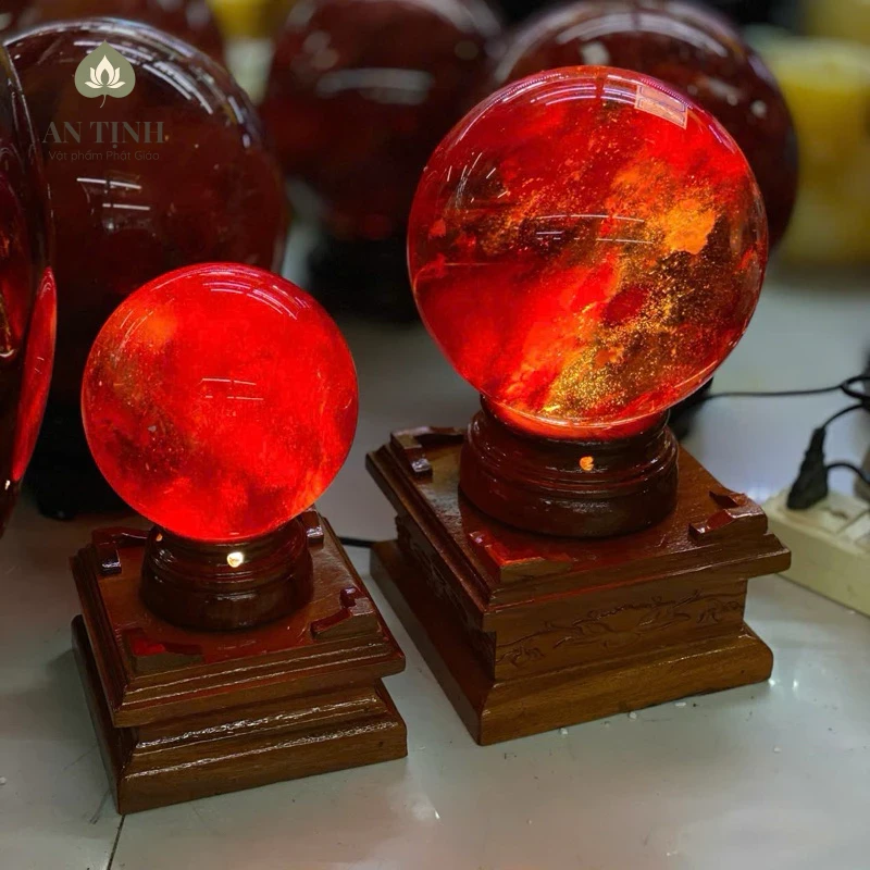 Quả cầu đá phong thủy Đá Thạch Anh