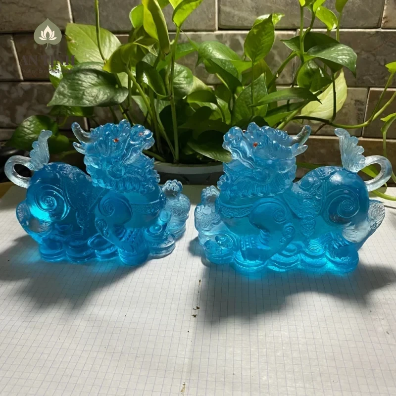 Tỳ Hưu màu xanh lam