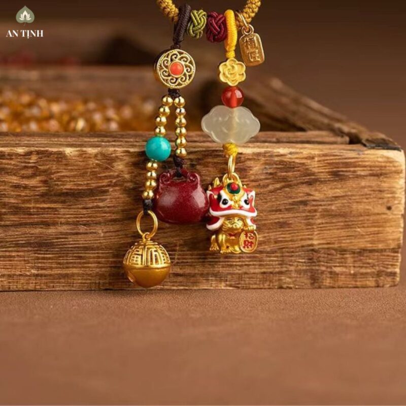 Móc Khóa Lân Chiêu Tài Cát Tường