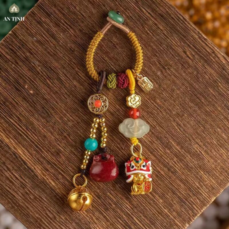 Móc Khóa Lân Chiêu Tài Cát Tường