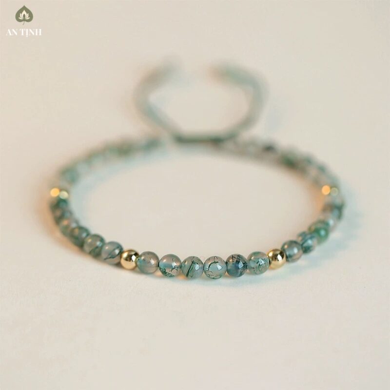 Vòng Tay Mã Não Thủy Sinh Hạ Rêu