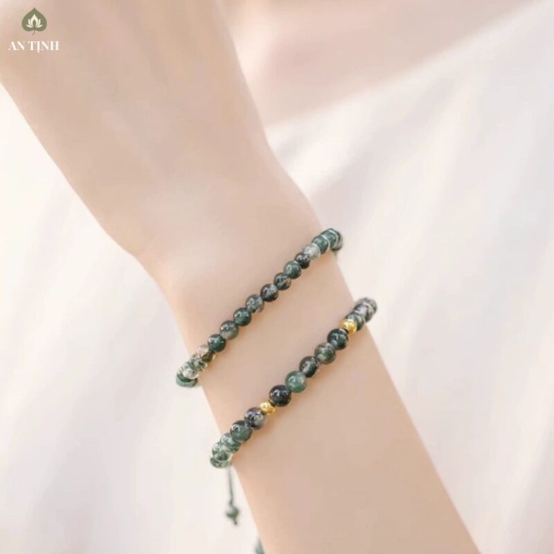 Vòng Tay Mã Não Thủy Sinh Hạ Rêu